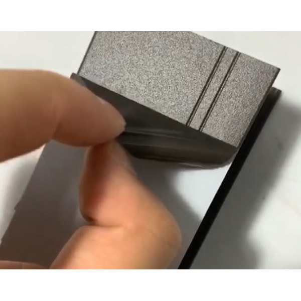 Pelicula autoadesiva Aluminios Áspero sem brilho